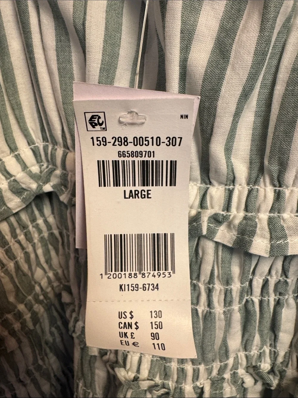 Abercrombie & Fitch Bra Free Smocked Drop Waist Maxi Dress